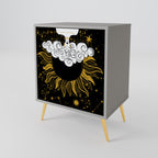 STELLAR CONSTELLATIONS 1-Door Sideboard in Grey Finish