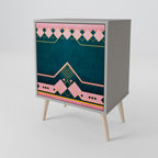 ROYAL COMPOSITION 1-Door Sideboard in Grey Finish