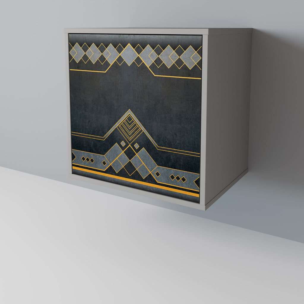 ROYAL ORDINARINESS 1-Door Sideboard in Grey Finish