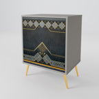 ROYAL ORDINARINESS 1-Door Sideboard in Grey Finish