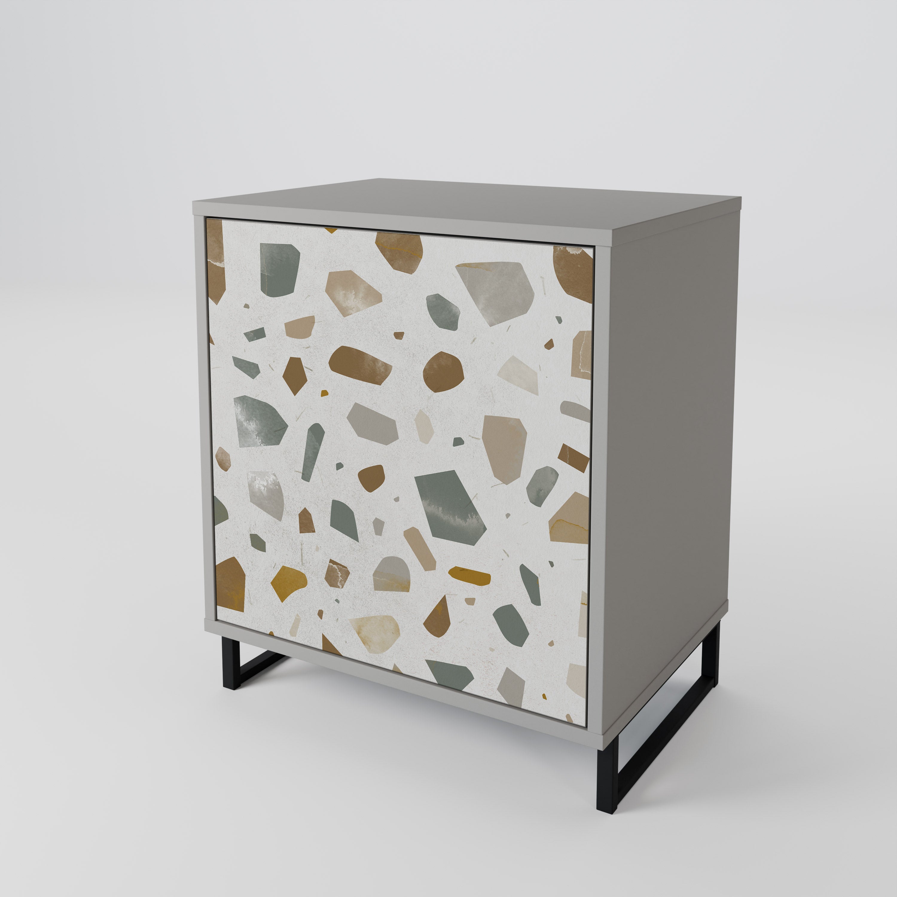 PIECES OF TOMORROW Sideboard mit 1 Tür in Grau