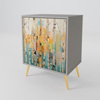 BIRCH KALEIDOSCOPE 1-Door Sideboard in Grey Finish