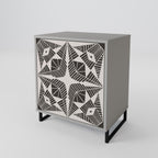 MONOCHROME NEXUS 1-Door Sideboard in Grey Finish