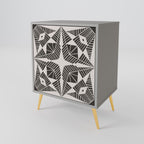 MONOCHROME NEXUS 1-Door Sideboard in Grey Finish