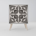 MONOCHROME NEXUS 1-Door Sideboard in Grey Finish