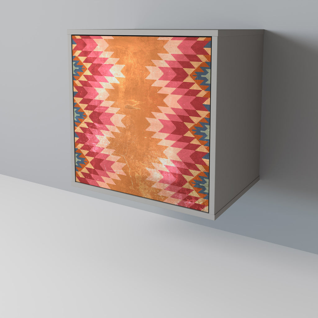 INDIAN FOLK Sideboard mit 1 Tür in Grau