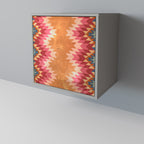 INDIAN FOLK Sideboard mit 1 Tür in Grau