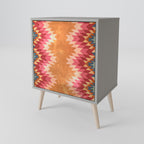 INDIAN FOLK Sideboard mit 1 Tür in Grau