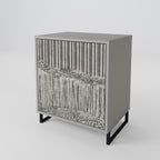 GRAIN LINES Sideboard mit 1 Tür in Grau