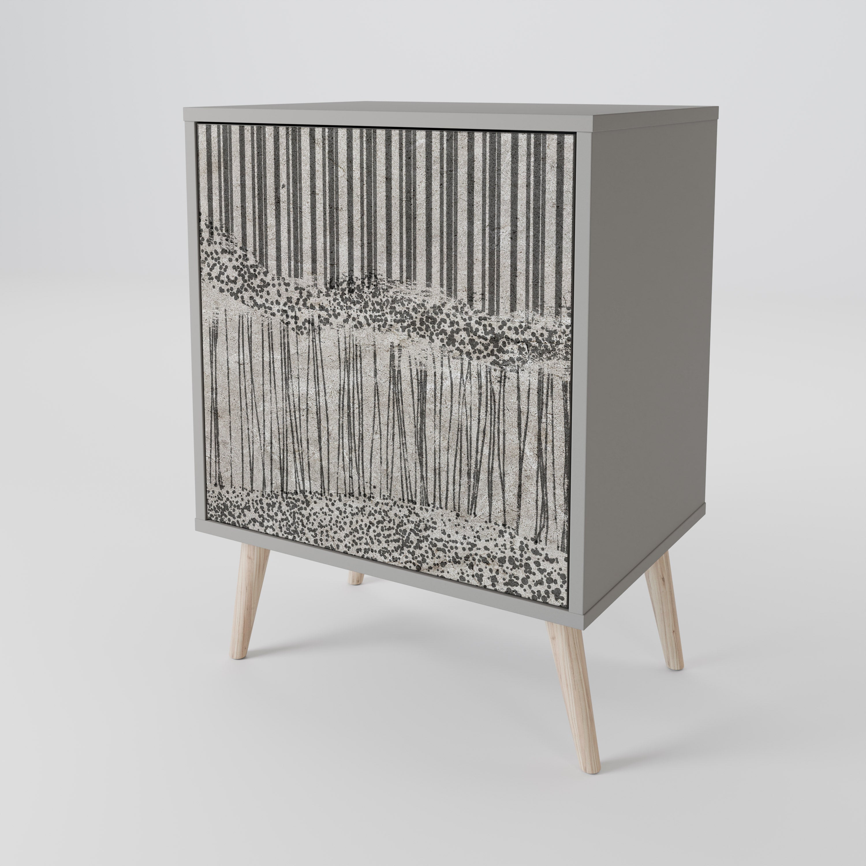 GRAIN LINES 1-Door Sideboard