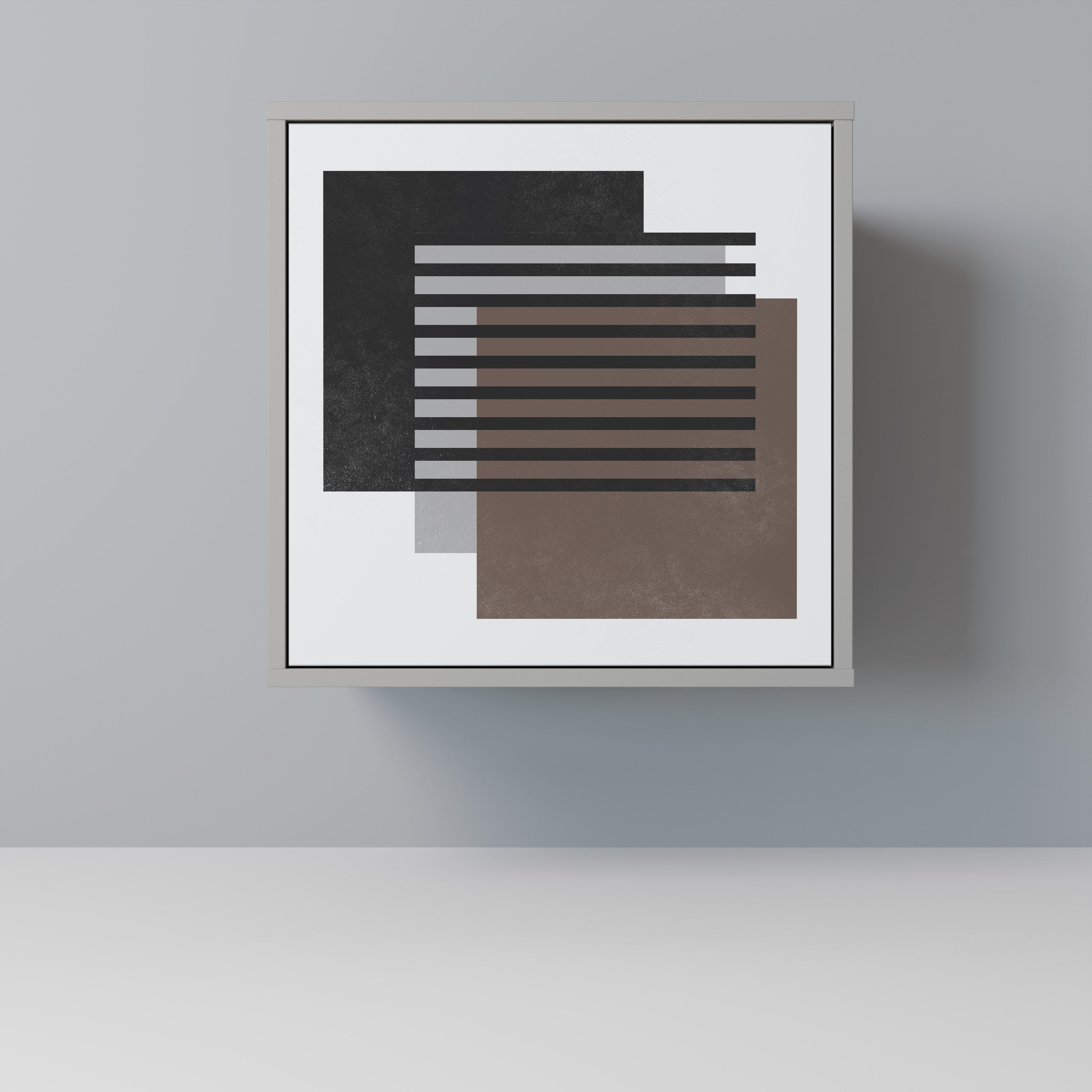 SHADOW SYNCHRONY 1-Door Sideboard in Grey Finish