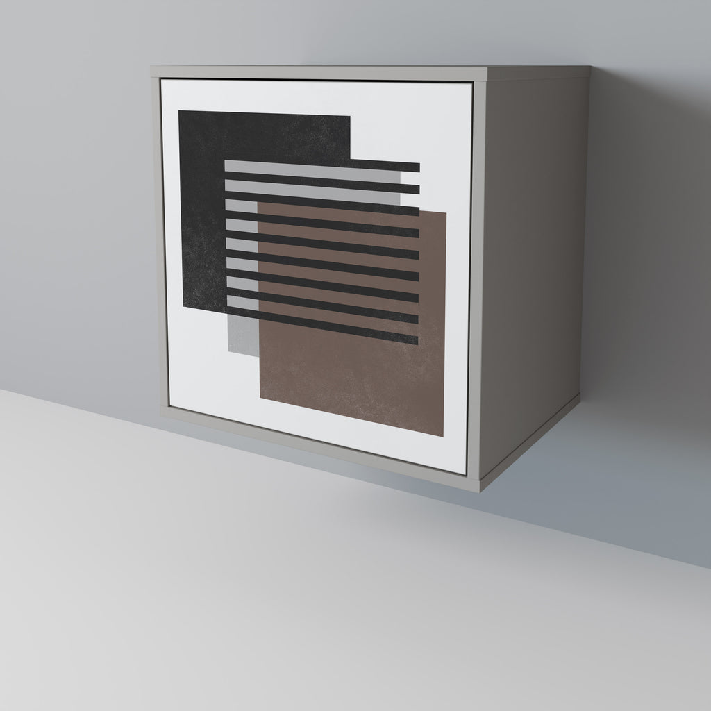 SHADOW SYNCHRONY Sideboard mit 1 Tür in Grau