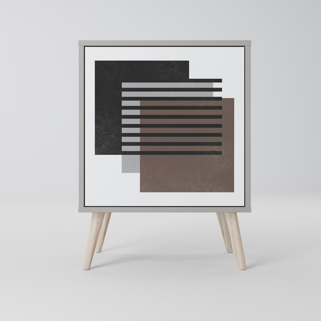 SHADOW SYNCHRONY Sideboard mit 1 Tür in Grau