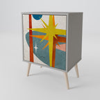 INTERSTELLAR VIBES 1-Door Sideboard in Grey Finish