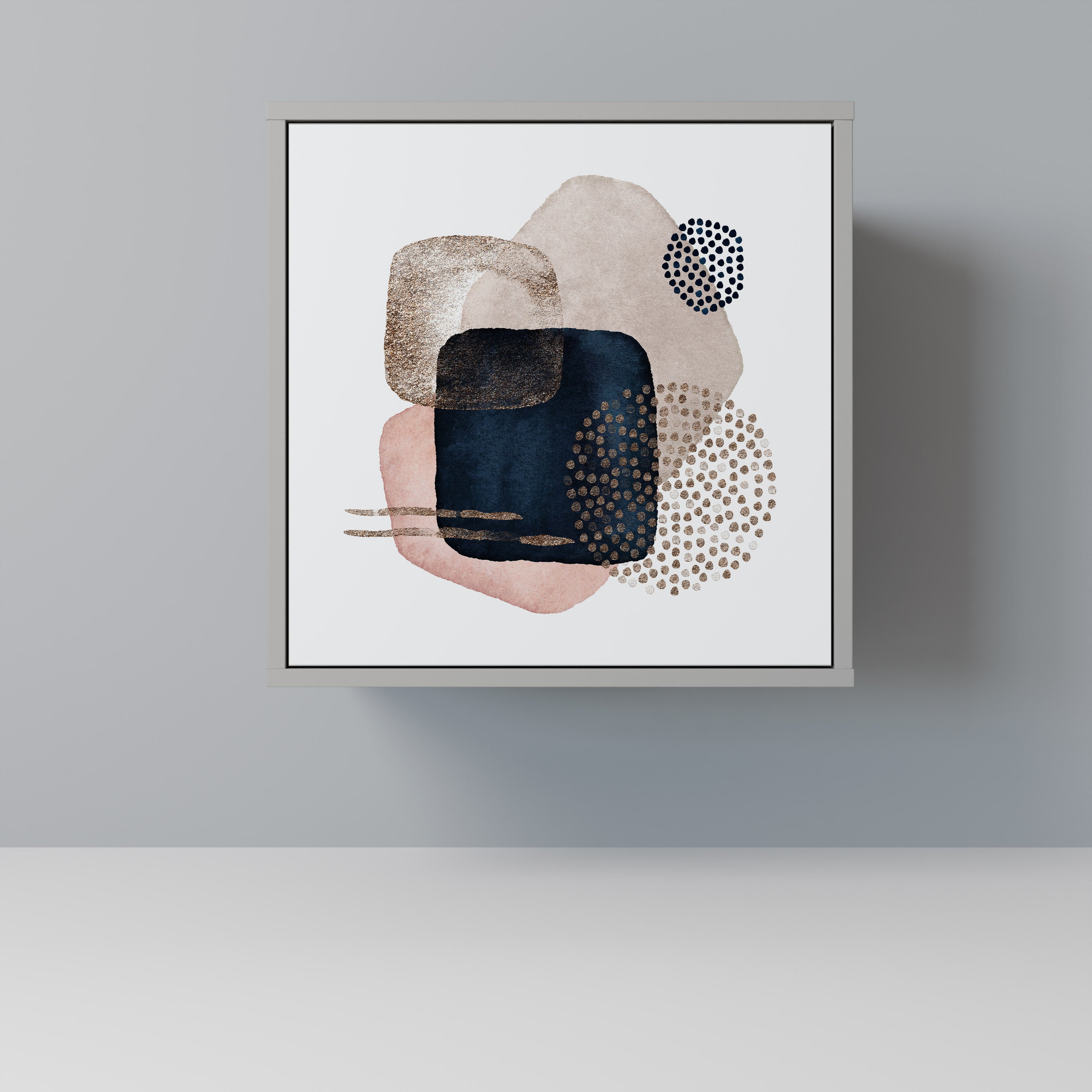 COLORFUL SHAPES Sideboard mit 1 Tür in Grau