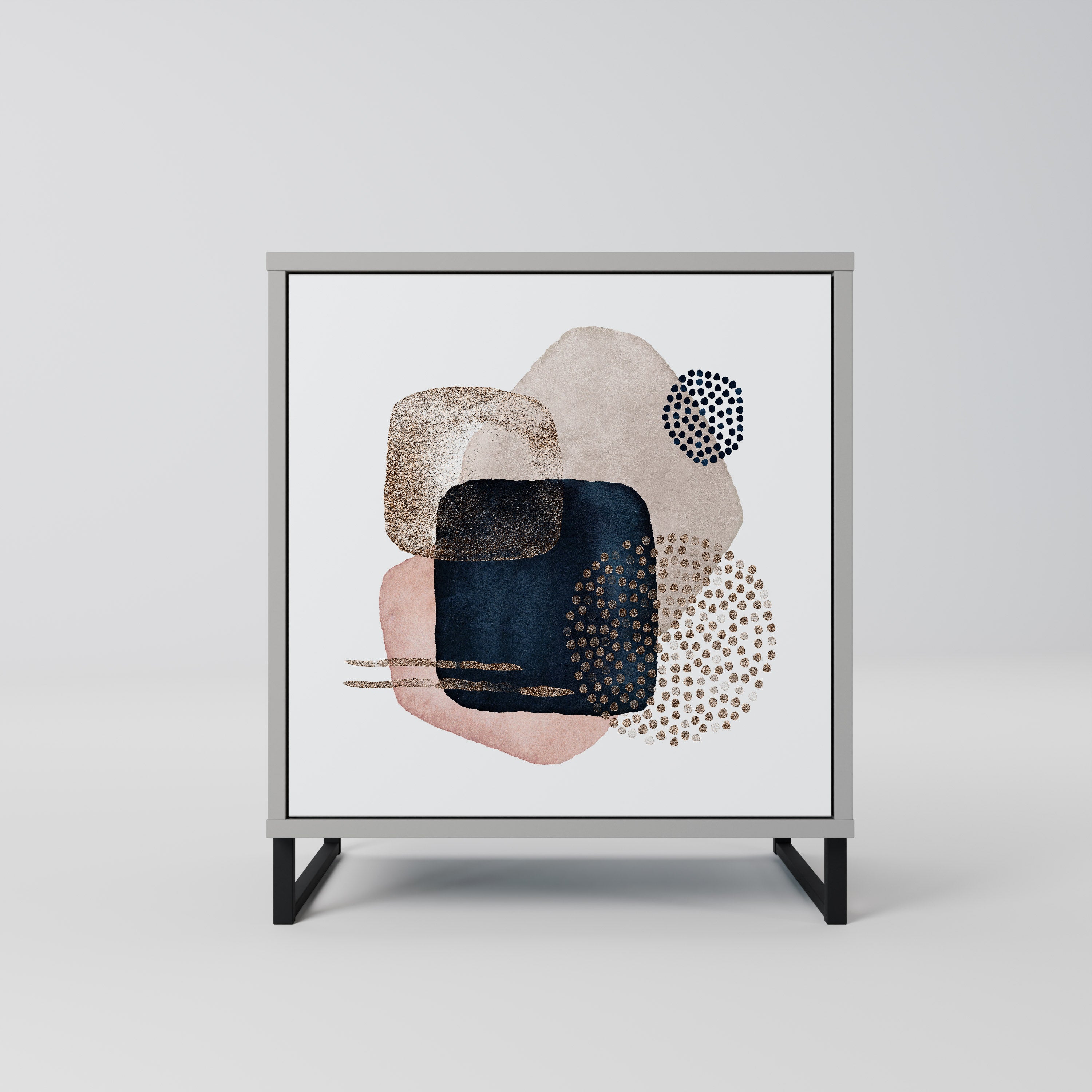 COLORFUL SHAPES Sideboard mit 1 Tür in Grau