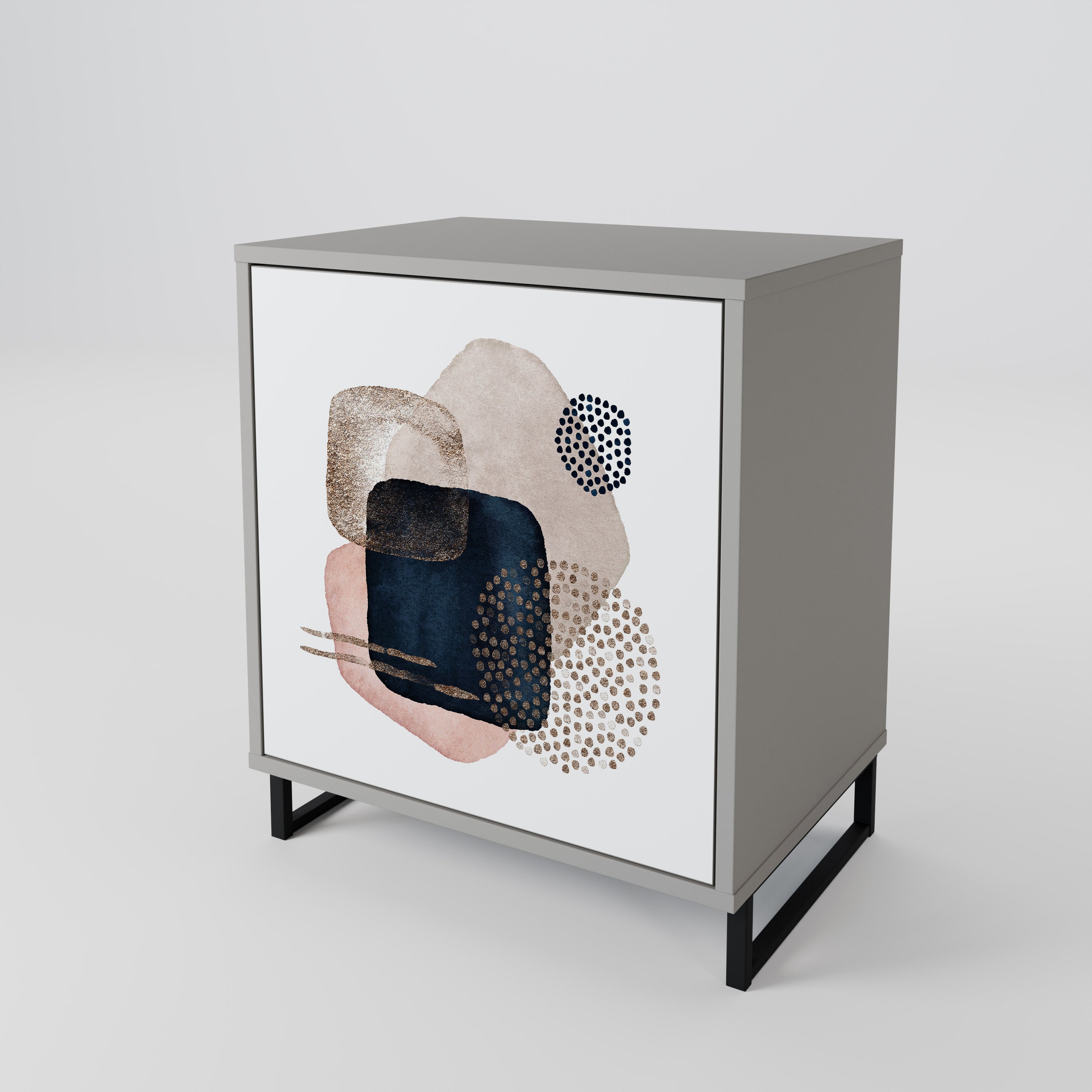 COLORFUL SHAPES Sideboard mit 1 Tür in Grau