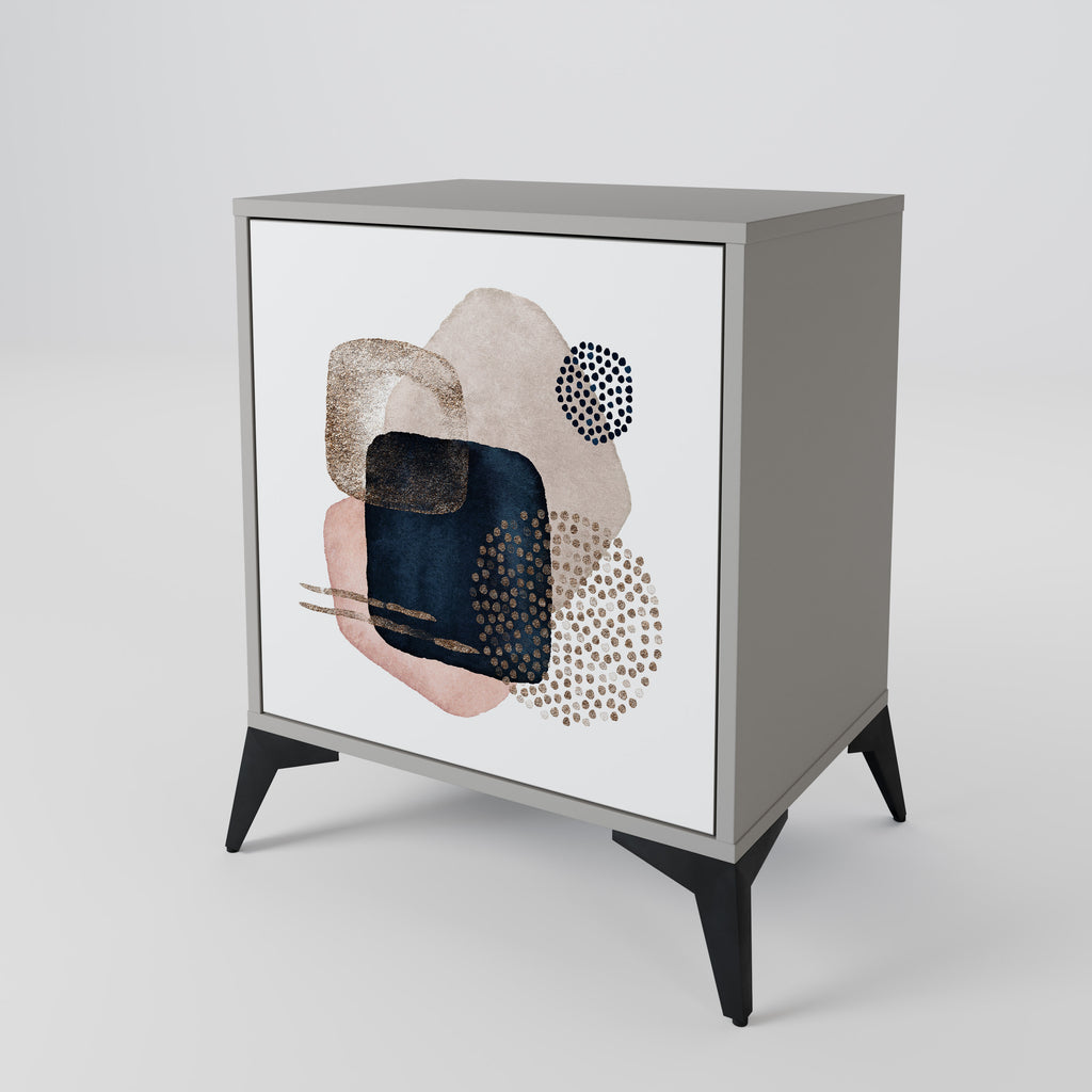 COLORFUL SHAPES Sideboard mit 1 Tür in Grau