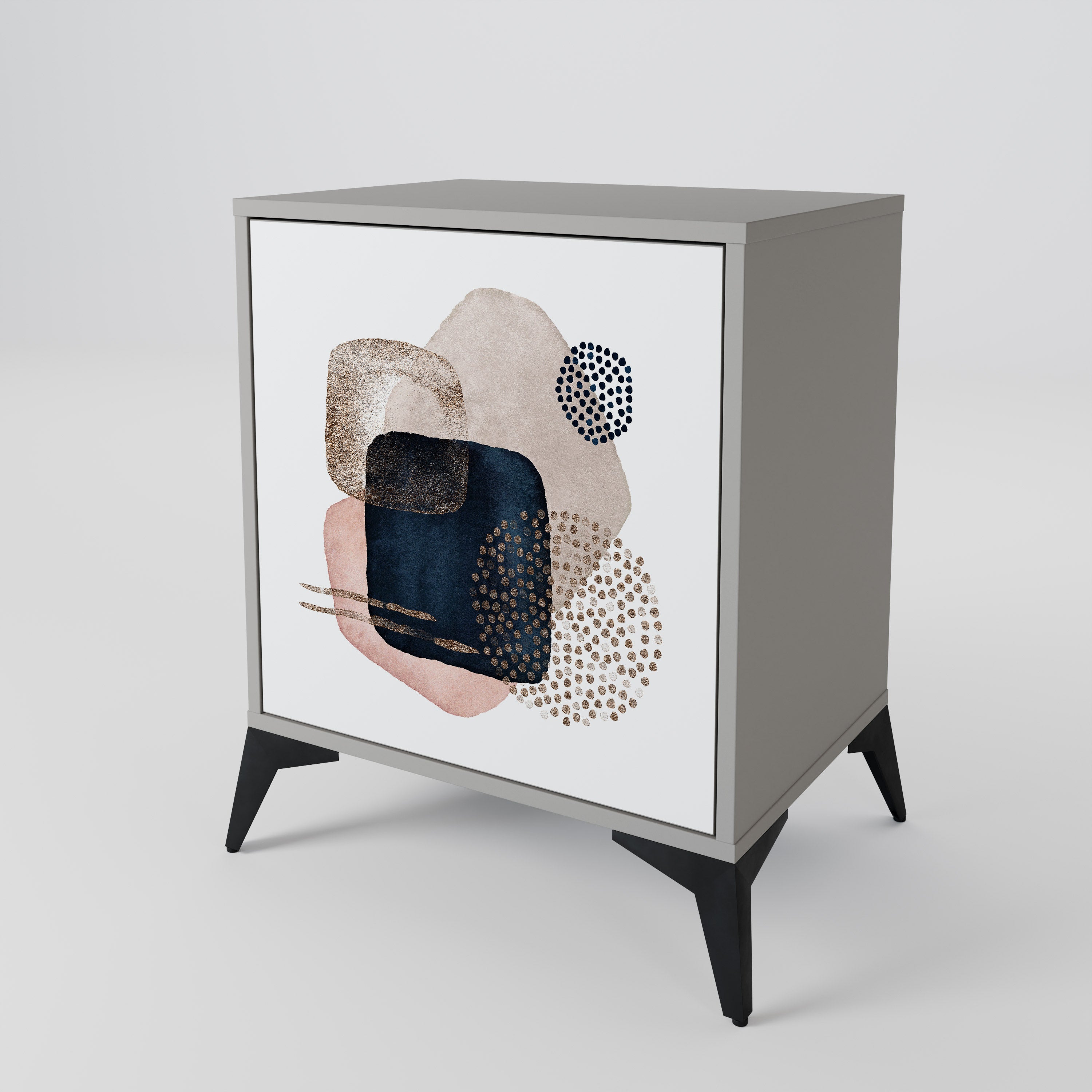 COLORFUL SHAPES Sideboard mit 1 Tür in Grau