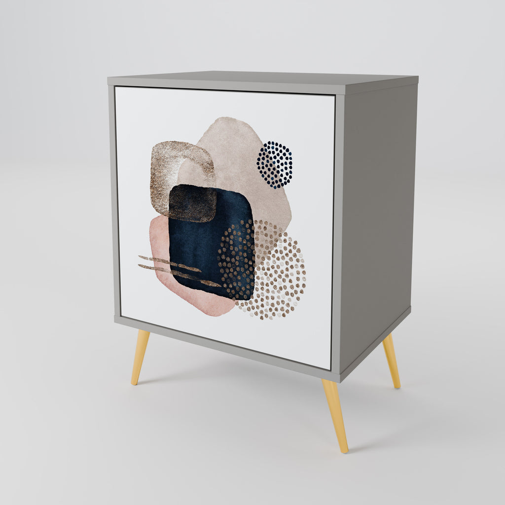 COLORFUL SHAPES Sideboard mit 1 Tür in Grau