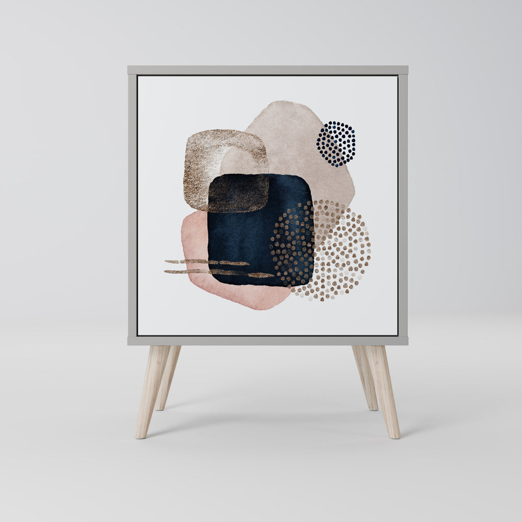 COLORFUL SHAPES Sideboard mit 1 Tür in Grau