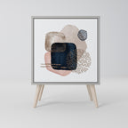 COLORFUL SHAPES Sideboard mit 1 Tür in Grau