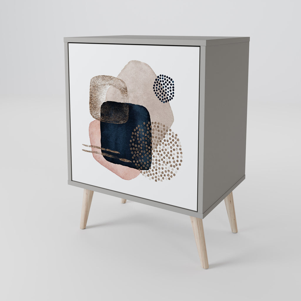 COLORFUL SHAPES Sideboard mit 1 Tür in Grau