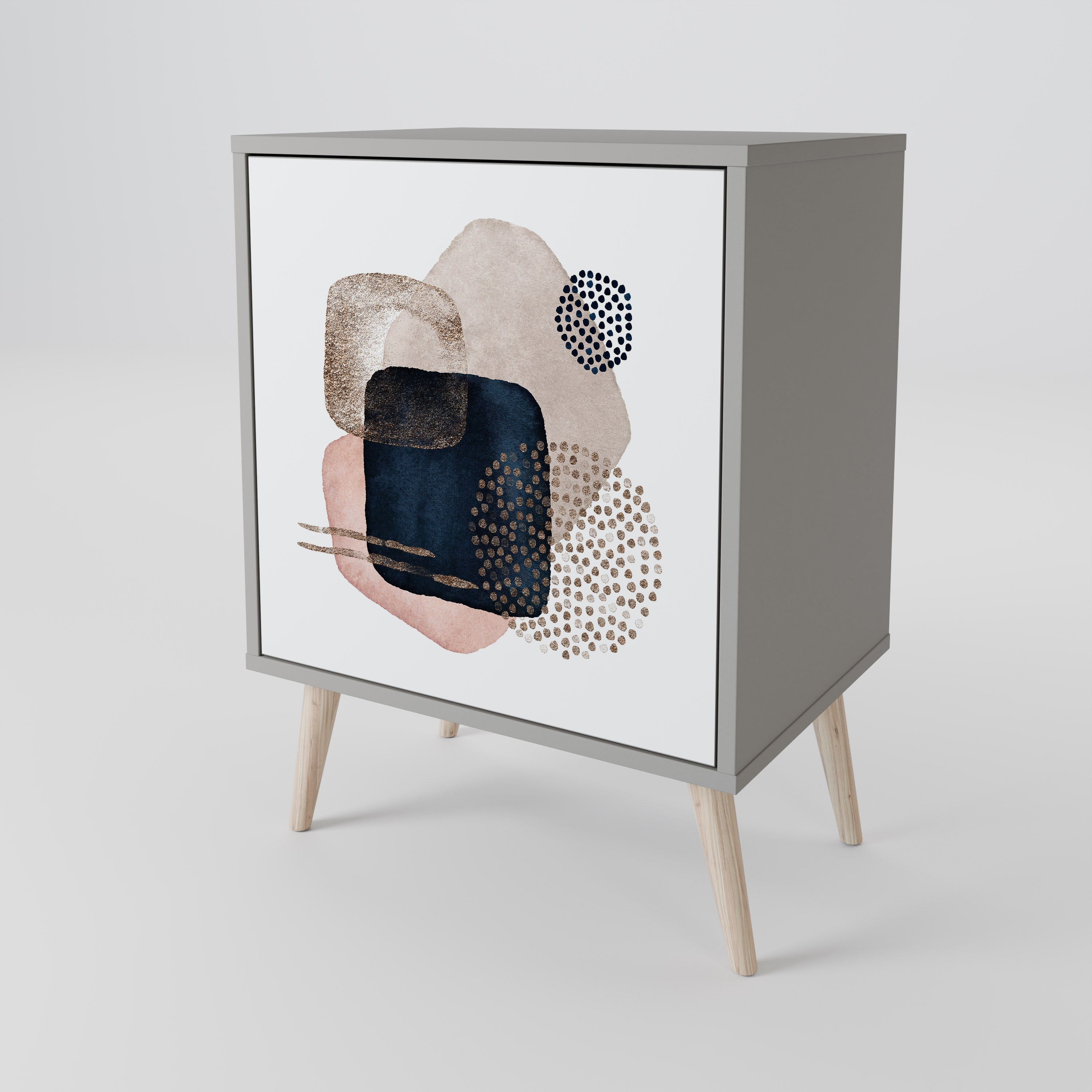 COLORFUL SHAPES Sideboard mit 1 Tür in Grau