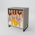 COLORFUL STRINGS Sideboard mit 1 Tür in Grau
