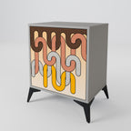 COLORFUL STRINGS Sideboard mit 1 Tür in Grau