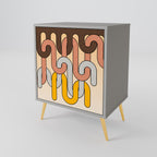 COLORFUL STRINGS Sideboard mit 1 Tür in Grau