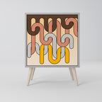 COLORFUL STRINGS Sideboard mit 1 Tür in Grau