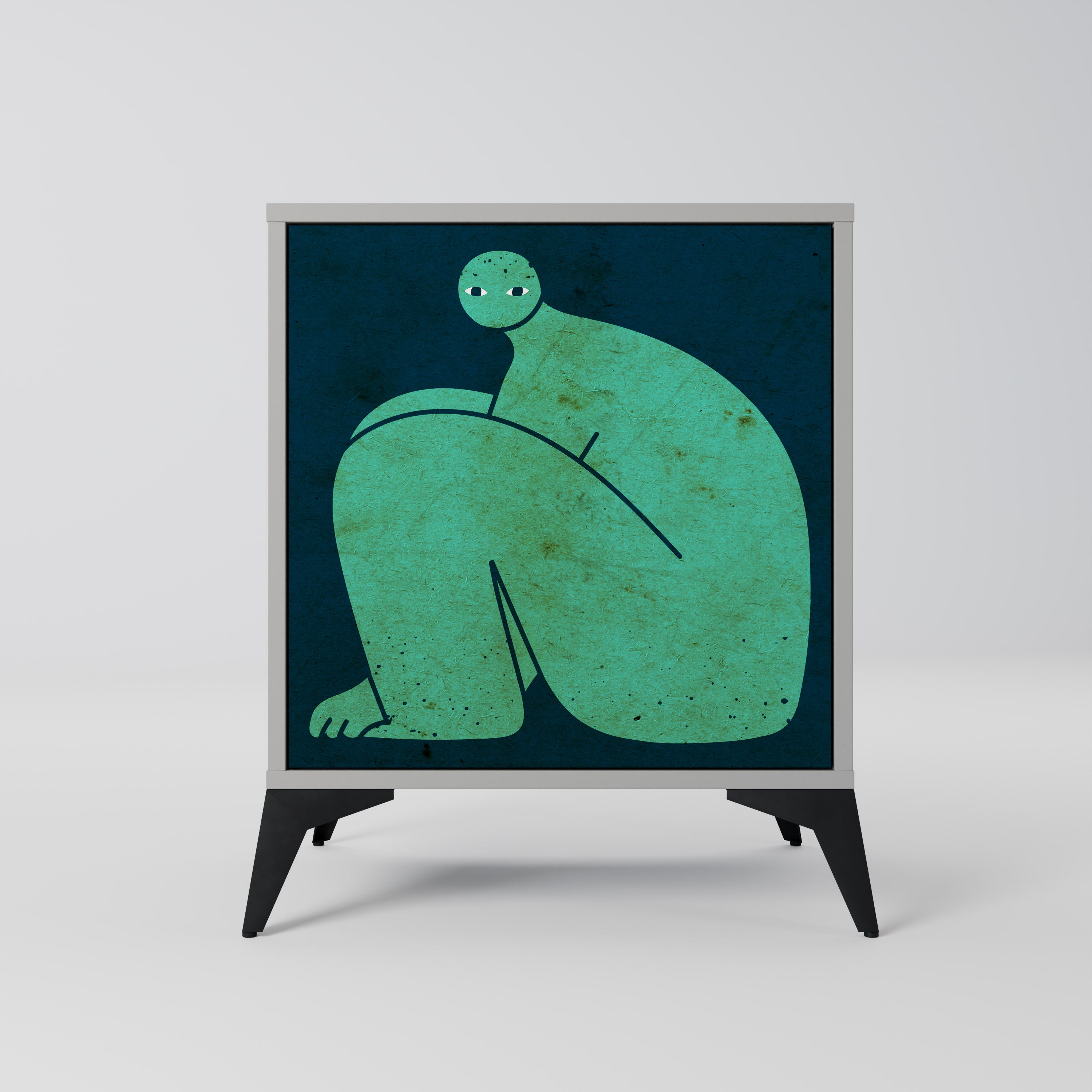 TOGETHER BUT SEPARATELY Sideboard mit 1 Tür in Grau