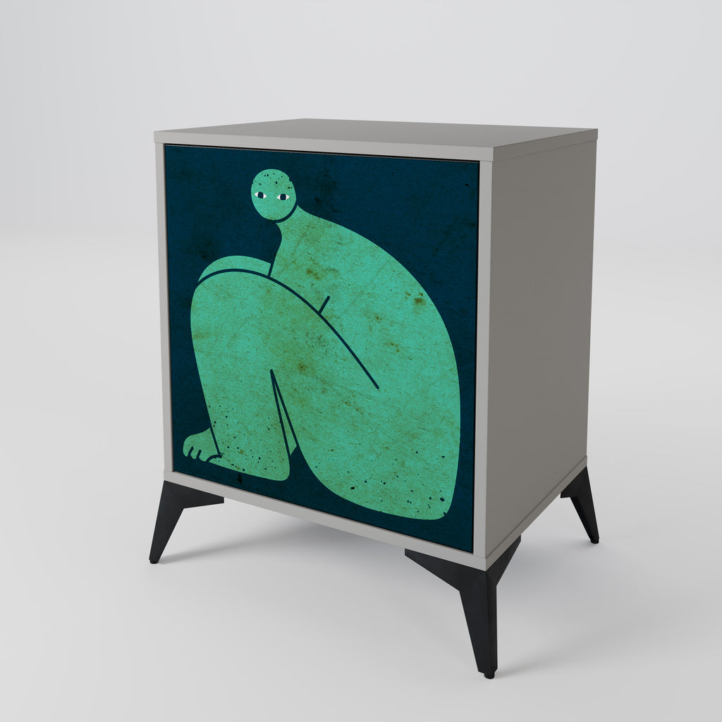 TOGETHER BUT SEPARATELY Sideboard mit 1 Tür in Grau