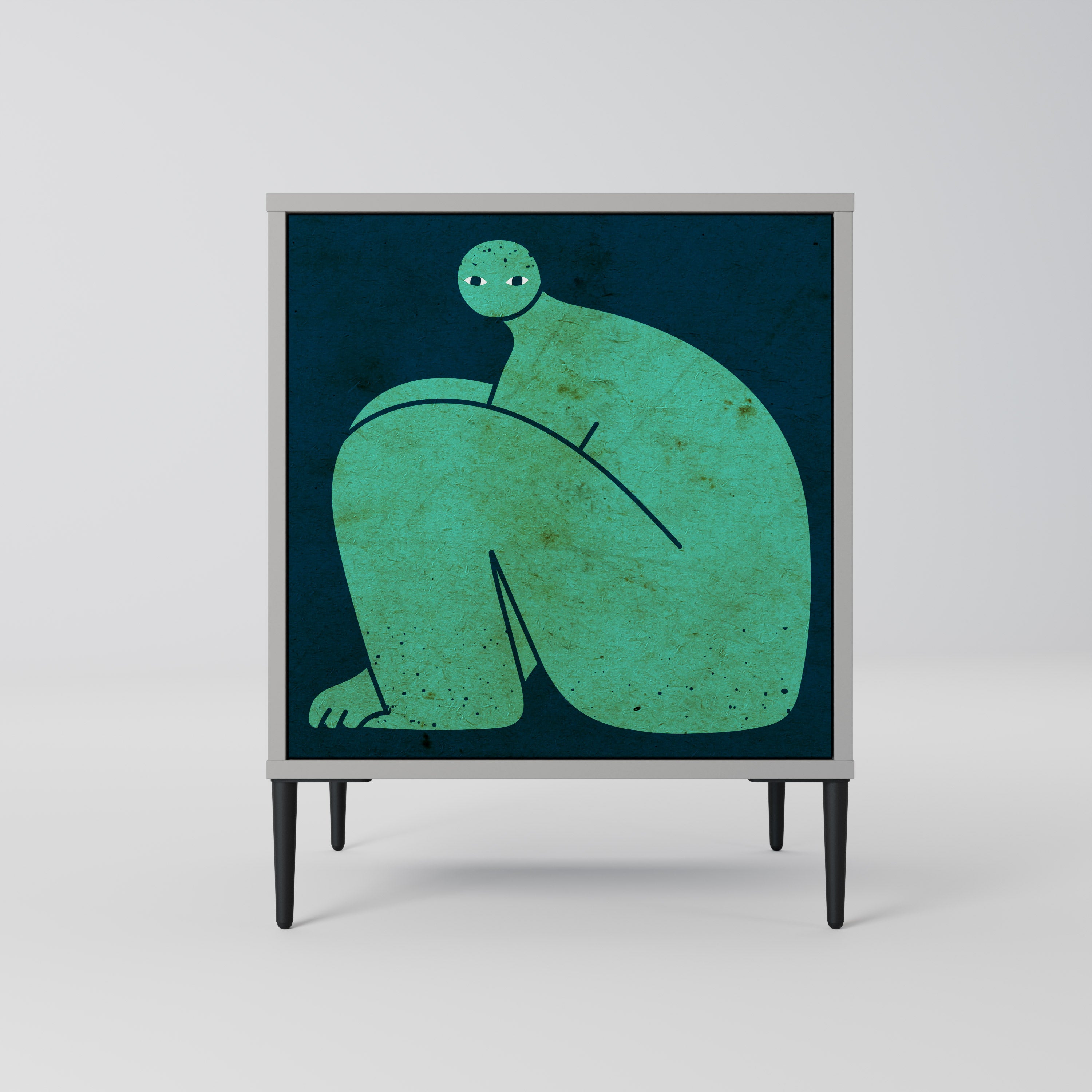 TOGETHER BUT SEPARATELY Sideboard mit 1 Tür in Grau