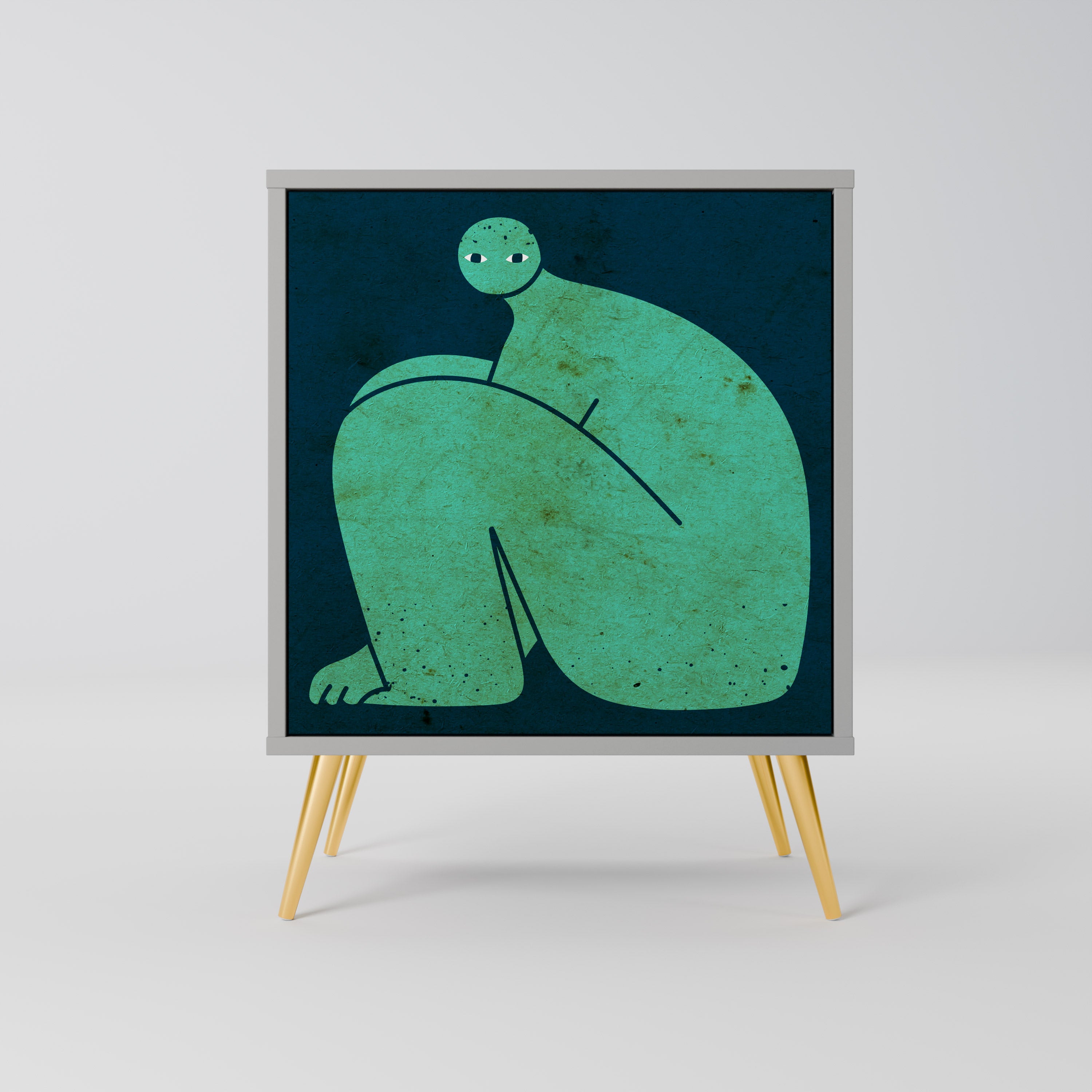 TOGETHER BUT SEPARATELY Sideboard mit 1 Tür in Grau