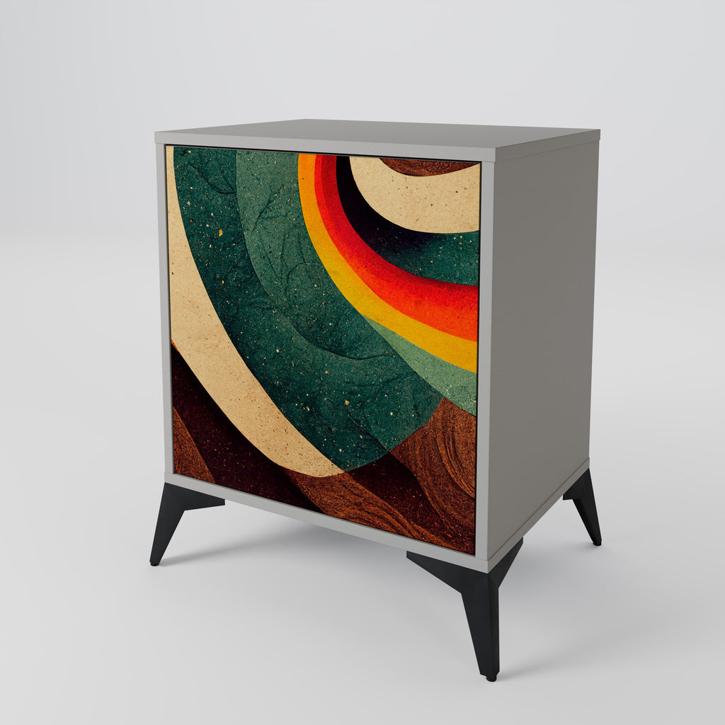 COLORFUL STRANDS Sideboard mit 1 Tür in Grau