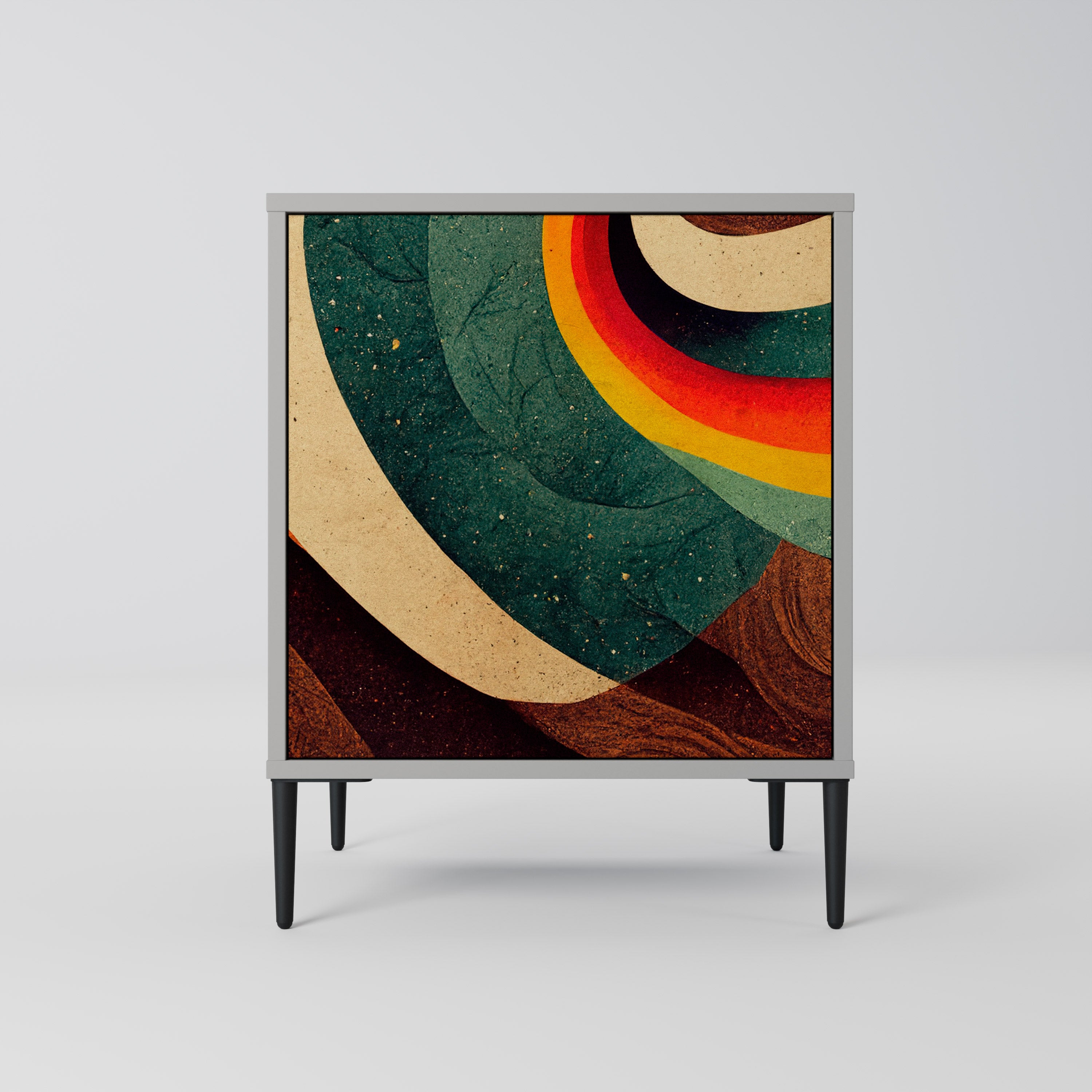 COLORFUL STRANDS Sideboard mit 1 Tür in Grau