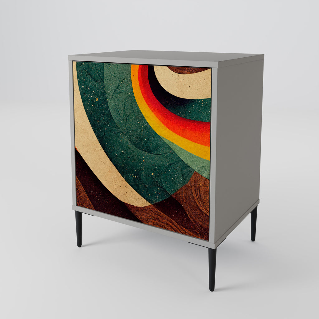 COLORFUL STRANDS Sideboard mit 1 Tür in Grau
