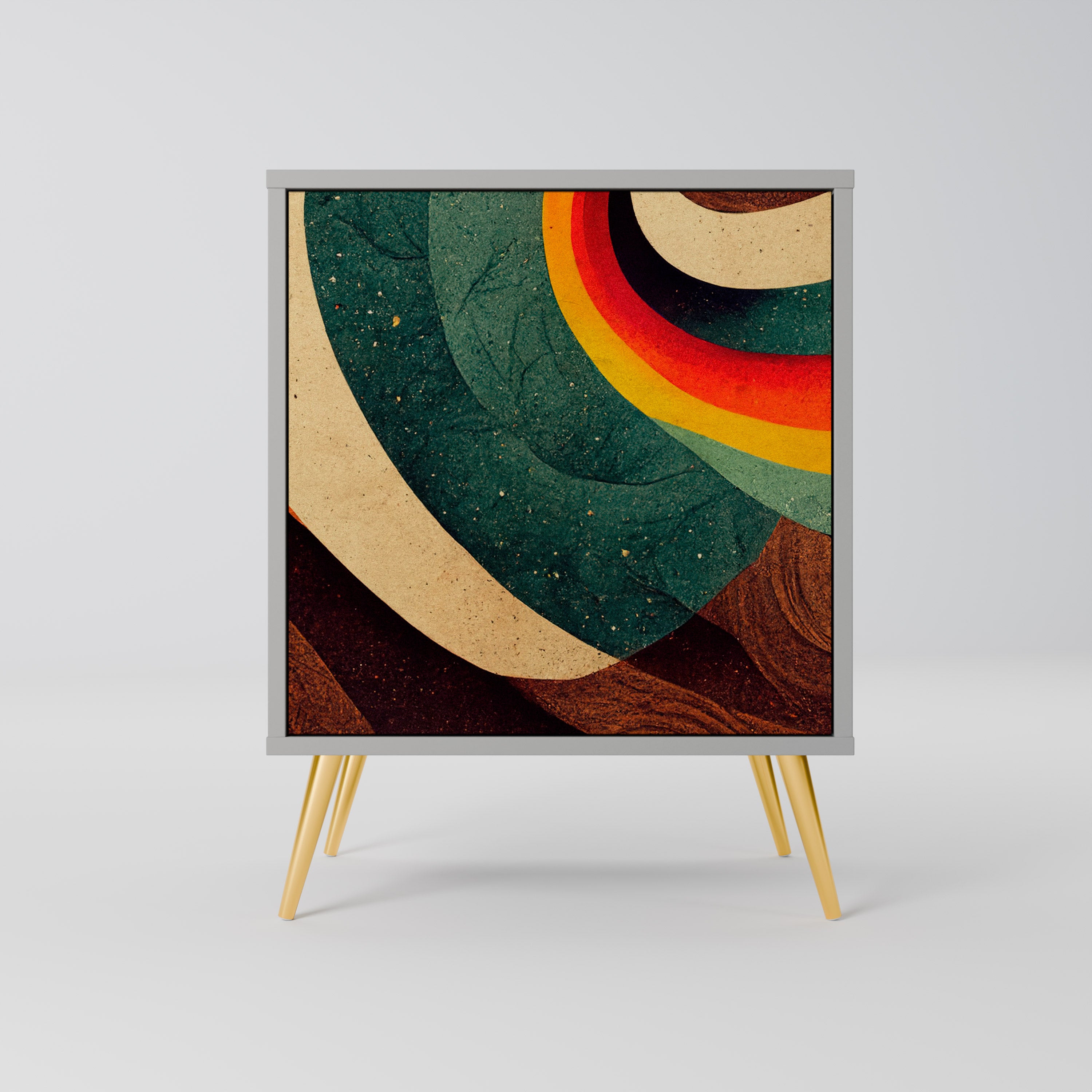 COLORFUL STRANDS Sideboard mit 1 Tür in Grau