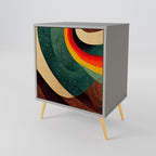 COLORFUL STRANDS Sideboard mit 1 Tür in Grau