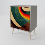 COLORFUL STRANDS Sideboard mit 1 Tür in Grau