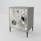 ASHEN ARIA Sideboard mit 1 Tür in Grau