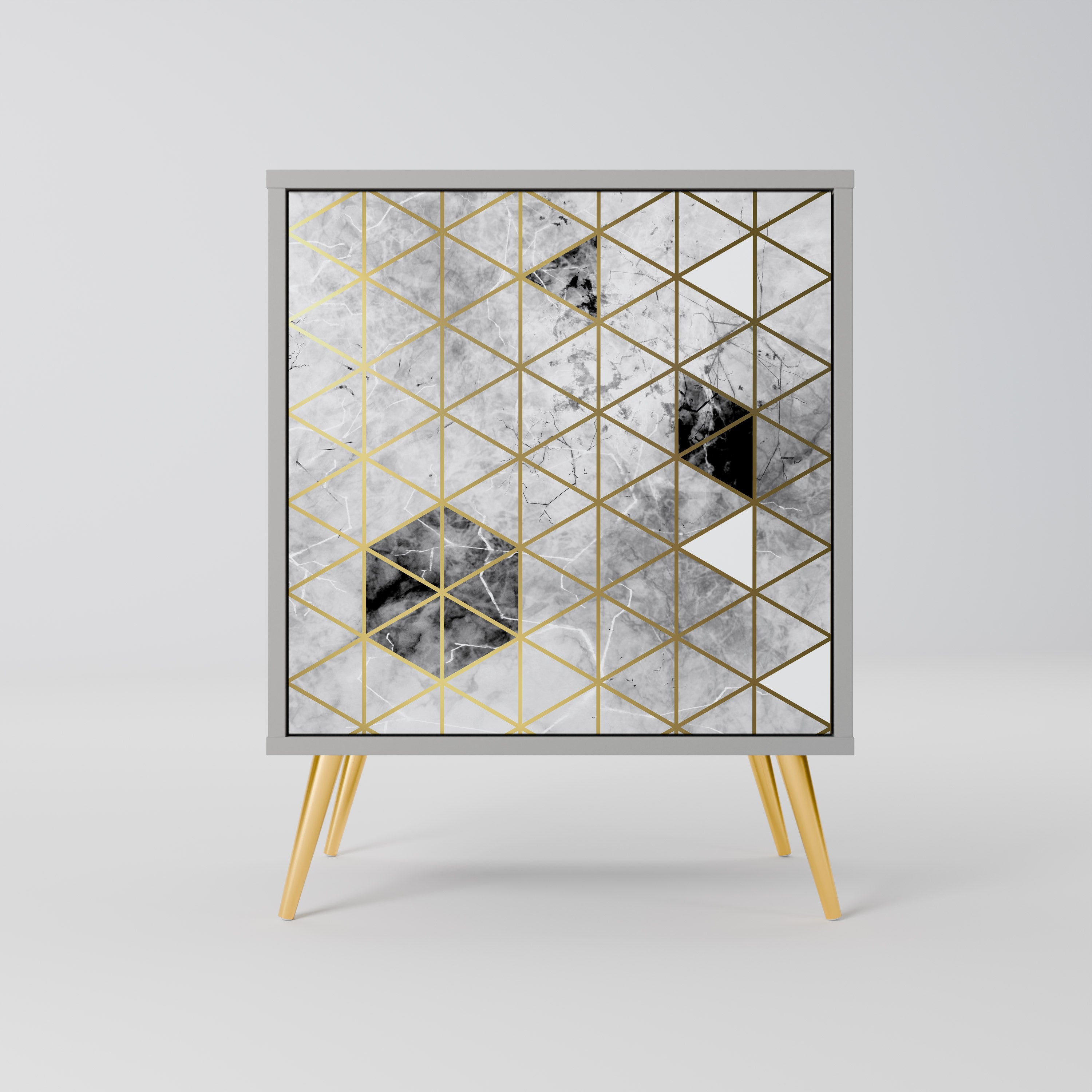 ASHEN ARIA Sideboard mit 1 Tür in Grau