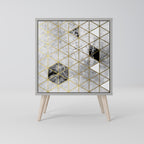 ASHEN ARIA Sideboard mit 1 Tür in Grau