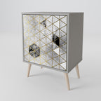 ASHEN ARIA Sideboard mit 1 Tür in Grau