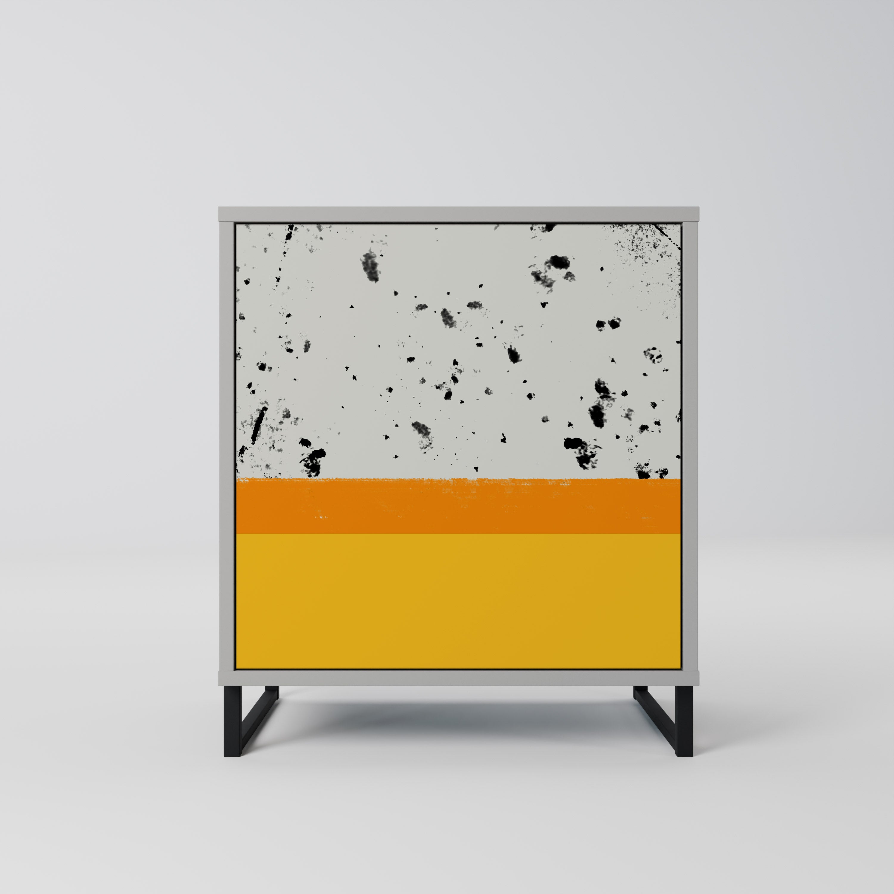 DYED BY ORANGE Sideboard mit 1 Tür in Grau