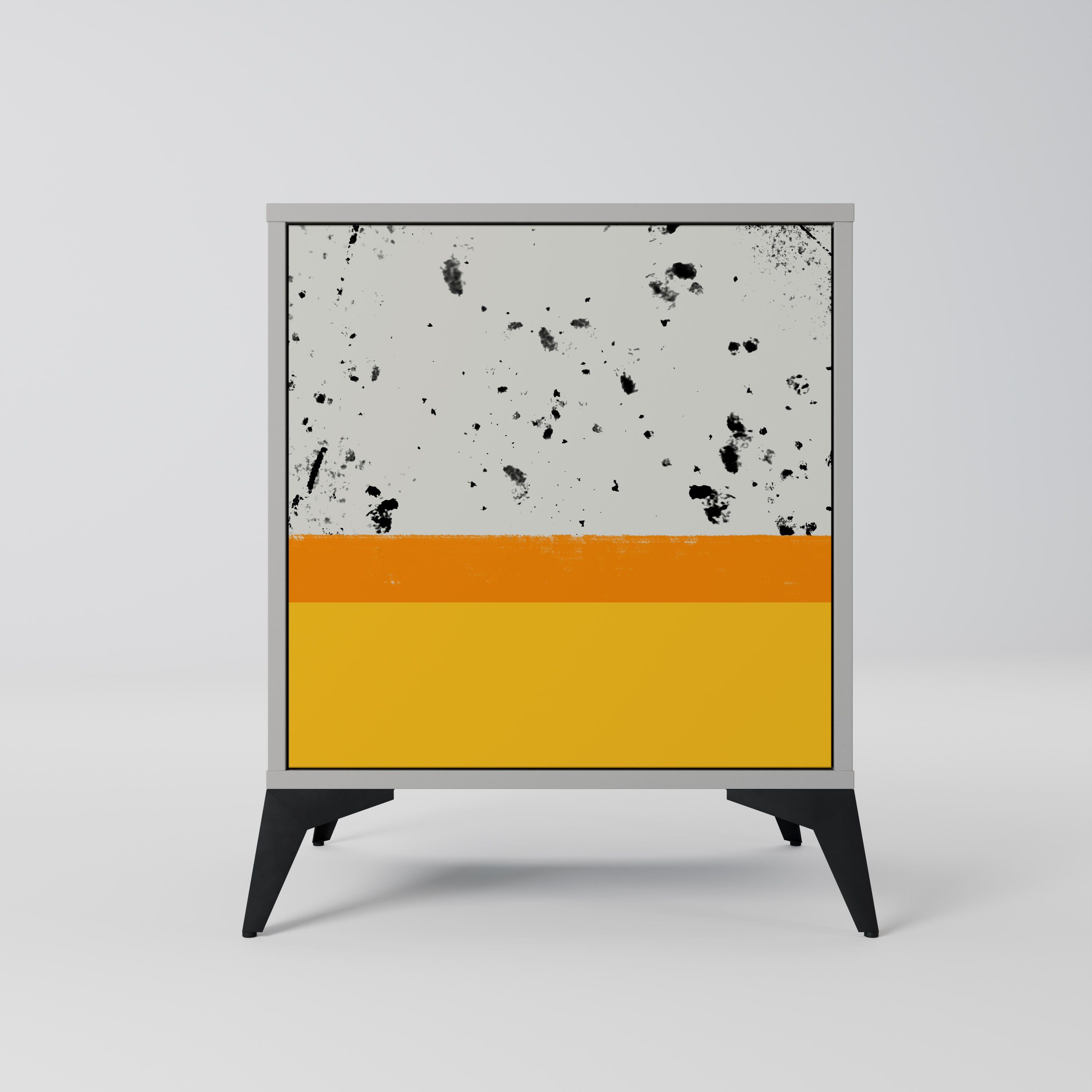 DYED BY ORANGE Sideboard mit 1 Tür in Grau