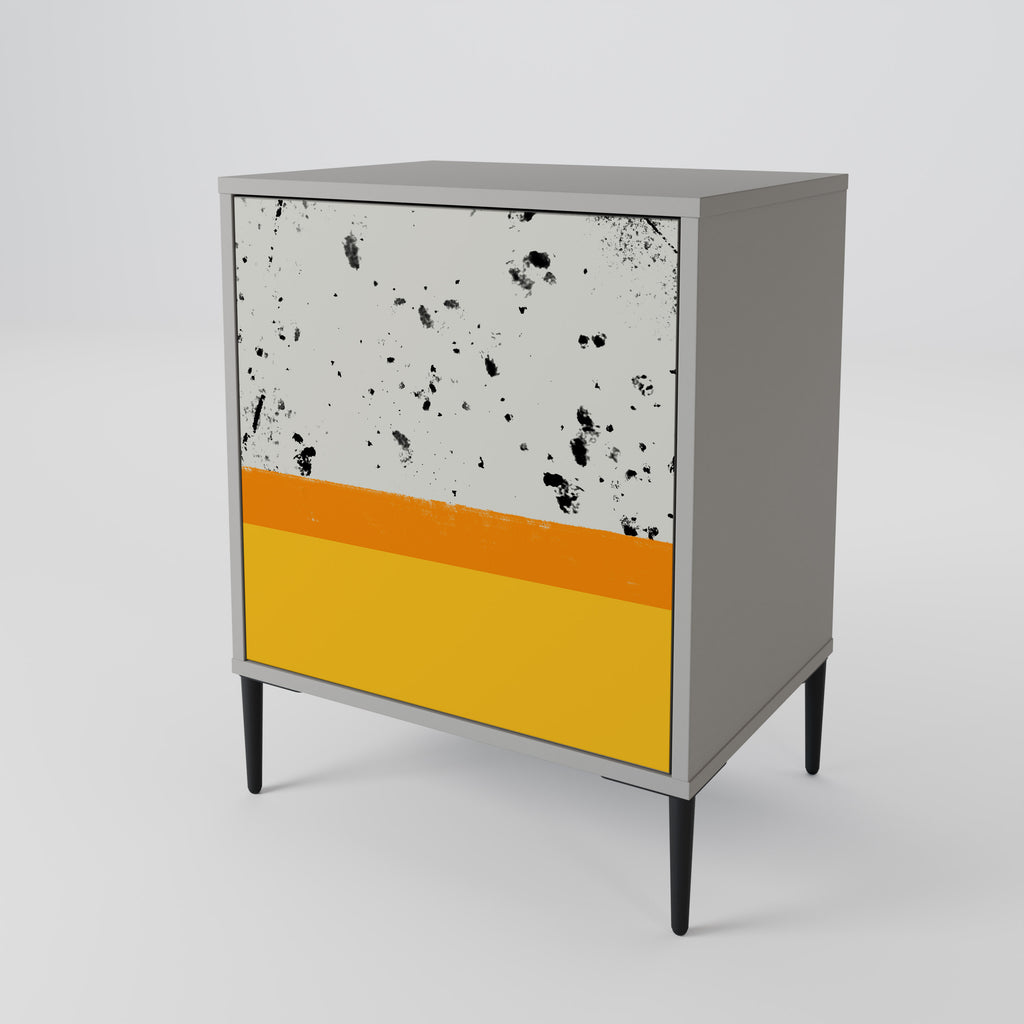 DYED BY ORANGE Sideboard mit 1 Tür in Grau