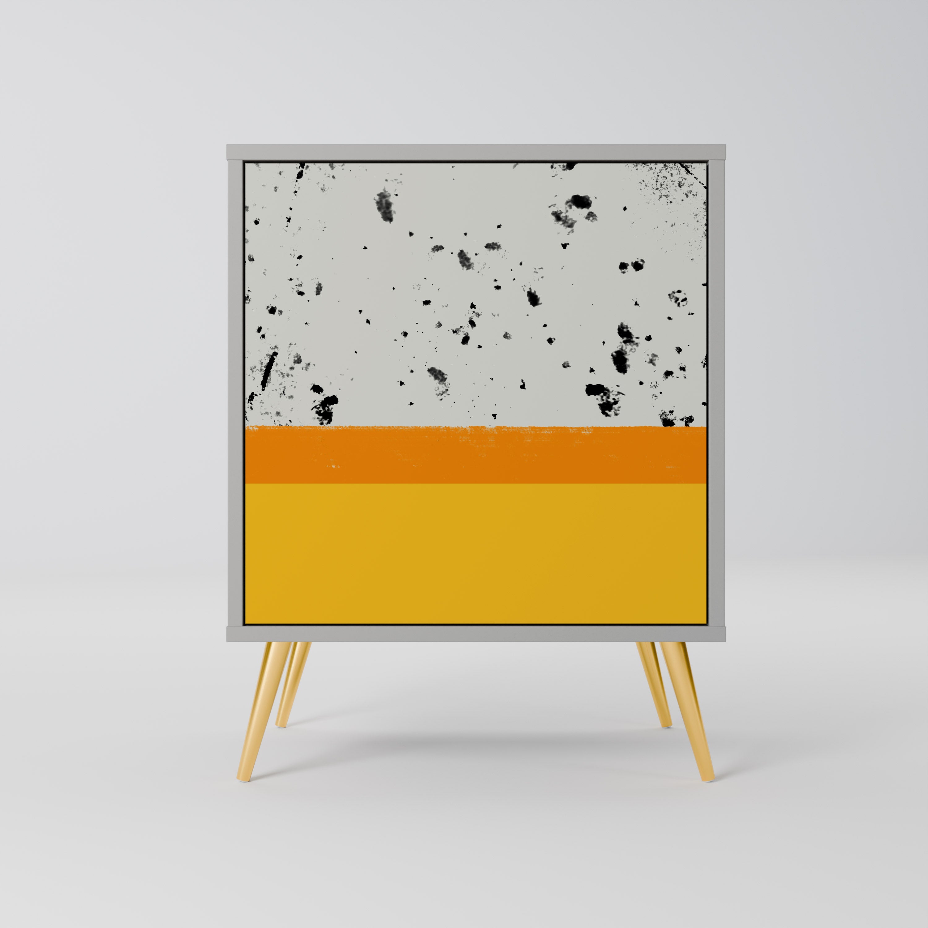 DYED BY ORANGE Sideboard mit 1 Tür in Grau